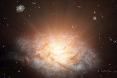 An artist's rendering of WISE J224607.57-052635.0, which was recently spotted by an infrared space telescope. 