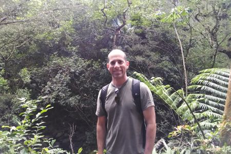 Gary Krupnick, Ph.D., Head of the Plant Conservation Unit at the Smithsonian in the field.