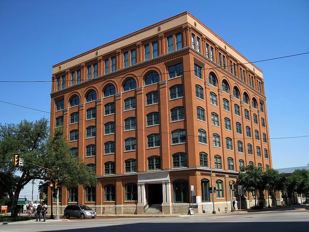 The Dallas County Administration Building, formerly the Texas School Book Depository, as photographed in 2015