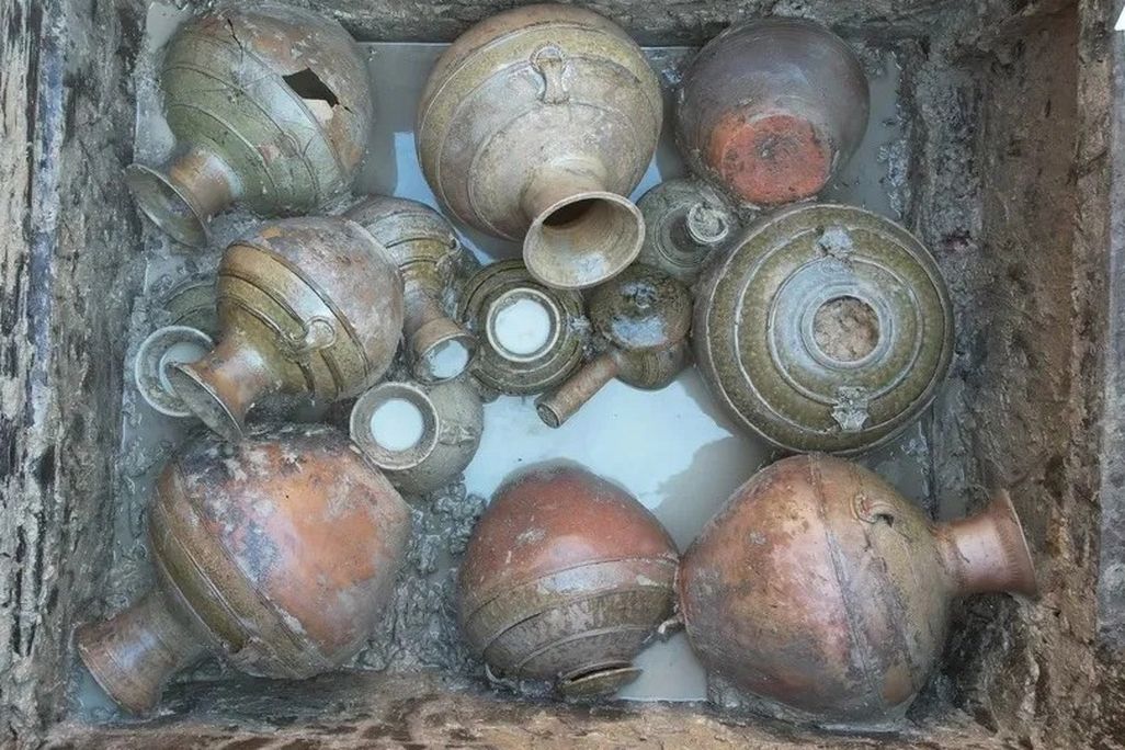 glazed pottery