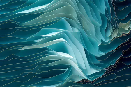 These blue and white layers make up crystallized sugar syrup.