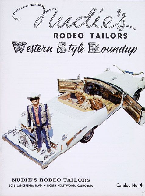 The cover of a 1960s Nudie’s Rodeo Tailors catalog