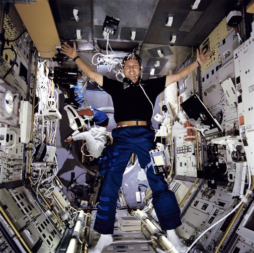 German astronaut Hans Schlegel returns to space after a 15-year absence.