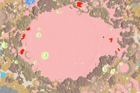 Geological map of the Crisium impact basin.