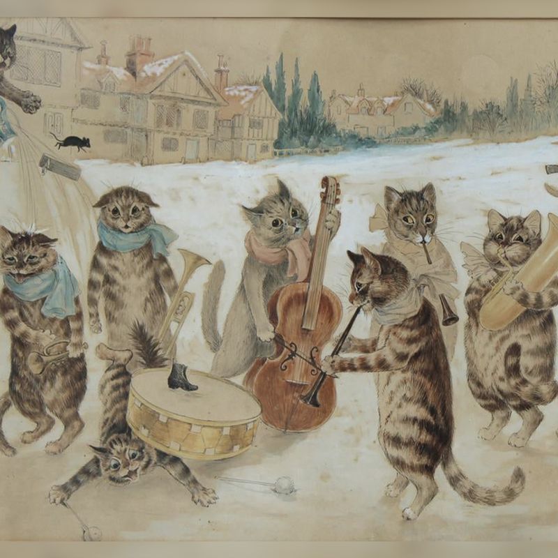 See Louis Wain's Exuberant Cat Art at the Hospital Where He Spent His Later  Years, Smart News