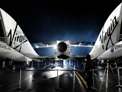 Virgin Galactic unveils SpaceShipTwo, the world's first commercial manned spacecraft at the Mojave airport on December 7, 2009. 