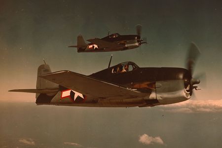 On October 24, 1944,&nbsp;the Battle of Leyte Gulf&nbsp;had just begun when two Hellcat pilots U.S. Navy Capt. David McCampbell&nbsp;and his wingman Ens. Roy Rushing spotted a squadron of 60 Japanese aircraft, including bombers escorted by Zeroes (above: a 1943 photograph of Grumman F6F Hellcats in flight).