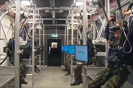 The Royal Air Force's Brize Norton base tests out virtual parachuting 