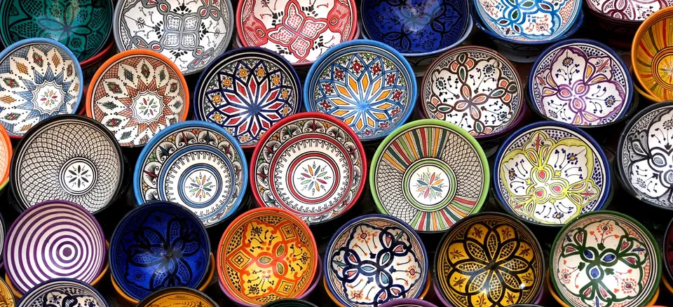  Colorful Moroccan ceramics 