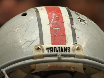 Football helmet of the late Owen Thomas, a former University of Pennsylvania football player, brought to the hearing on H.R 6172, Protecting Student Athletes from Concussions Act by his mother, Rev. Katherine E. Brearley, Ph.D.