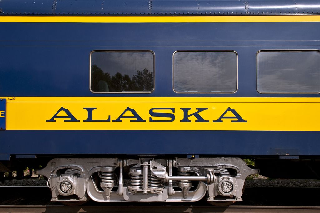 Alaska Railroad train car