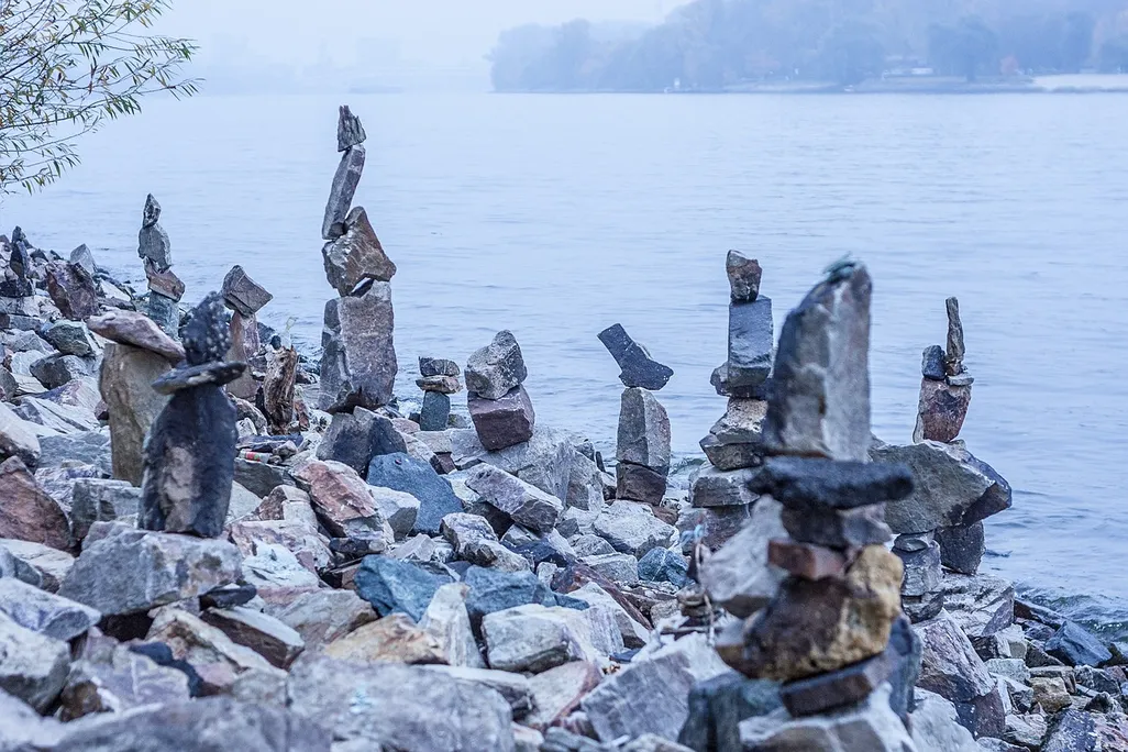 stone cairns