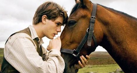 Jeremy Irvine and Joey in War Horse