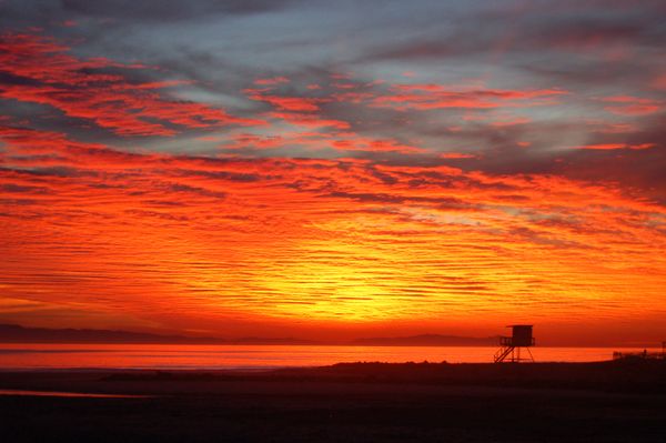 Fiery Sunset at Newport Beach thumbnail