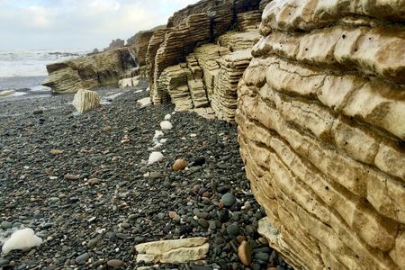 Combining carbon dioxide and calcium creates calcium carbonate rocks such as limestone.
