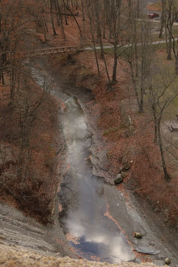fall sky refleced  in a  creek thumbnail
