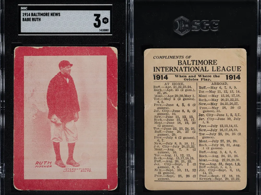 Only Ten Babe Ruth Rookie Baseball Cards Survive. Now, One Is