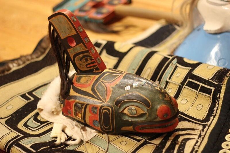 Tlingit Killer Whale Clan Hat digitized and repatriated by the Smithsonian’s National Museum of Natural History in 2005. (Nick Partridge, Smithsonian)