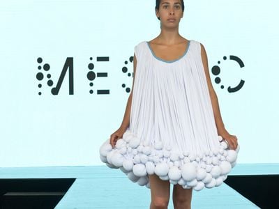 This dress is made with the power of cow manure.