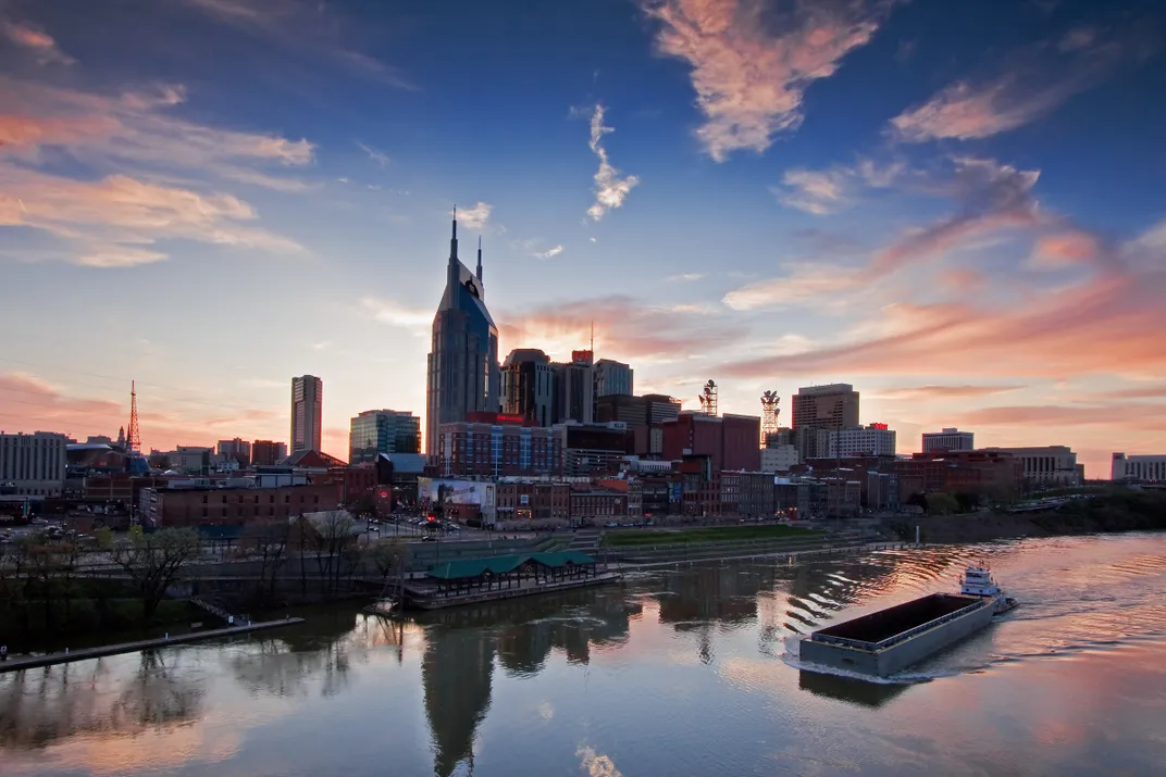 Sunset over Nashville