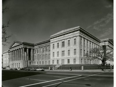 The cornerstone of the edifice was laid by Andrew Jackson in 1836. The third-oldest public building currently standing in Washington, D.C. (behind the White House and Capitol), it was named a National Historic Landmark in 1965.