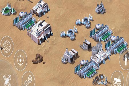 A screen capture from the forthcoming game "Space Frontier: Dawn of Mars."
