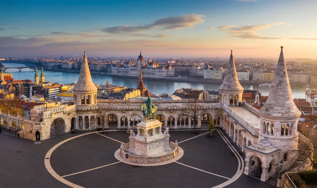 Fisherman's Bastion, overlooking the Danube, Budapest