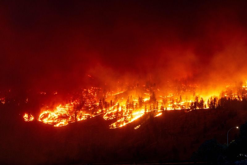 Wildfires burn Canada