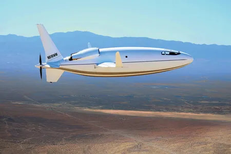 The shape of Otto Aviation’s portly Celera was a design decision to minimize drag. A bonus: Its commodious cabin accommodates six passengers, who—because of a six-foot, two-inch ceiling—will be able to stand.