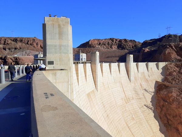 Hoover Dam as seen from the Nevada side. thumbnail