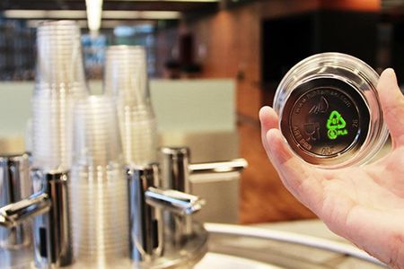 Call it eco-friendly synergy: Scientists have found a cheaper, greener way to make biodegradable plastic from a common waste product of biodiesel production. (Photo: Bo Cheng / ETH Zurich)