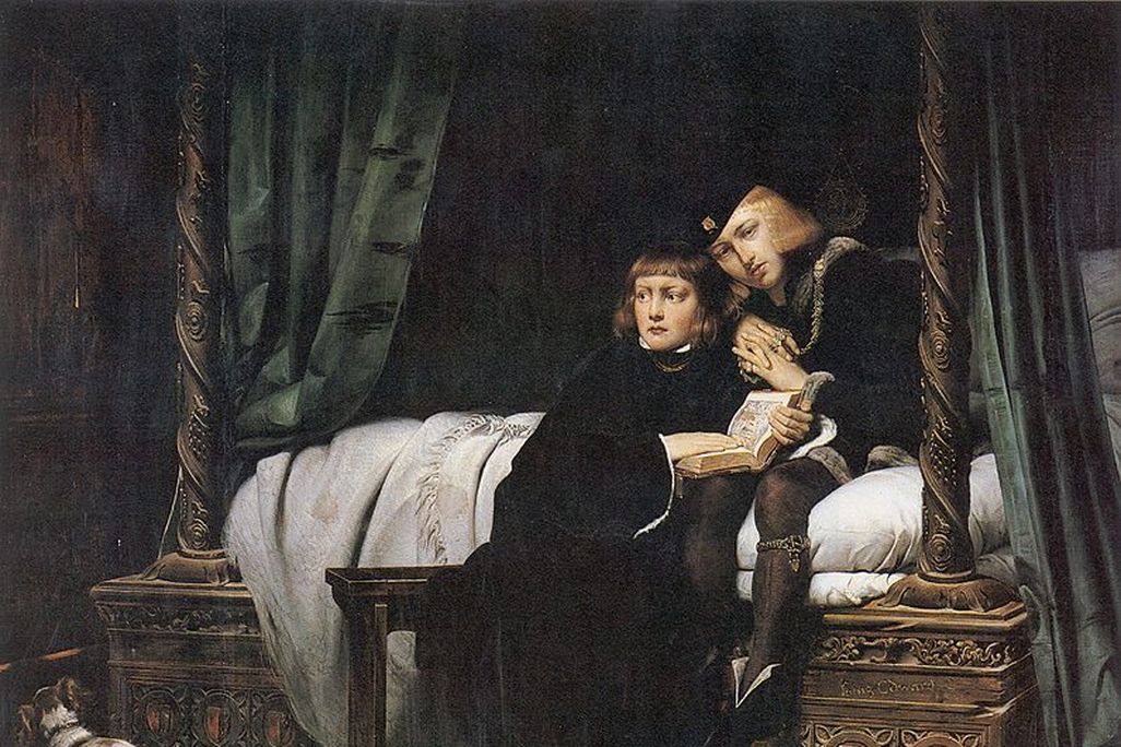 Paul Delaroche's 1831 depiction of the princes in the Tower
