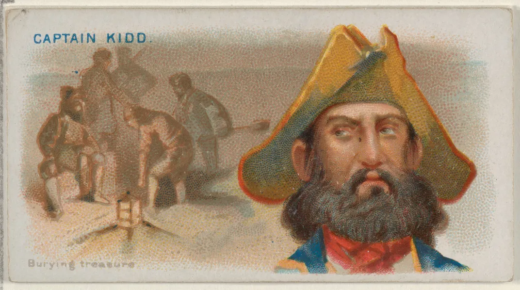 A 19th-century illustration of Captain William Kidd