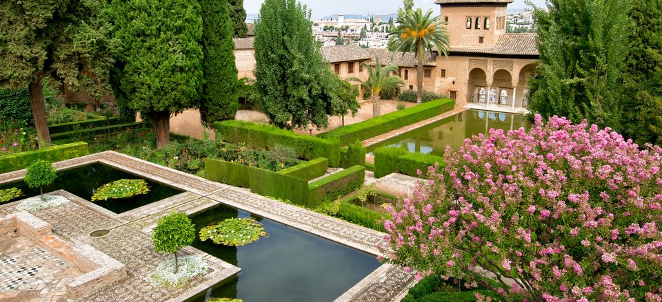  The gardens of the Generalife are part of the World Heritage site of the Alhambra in Spain. 