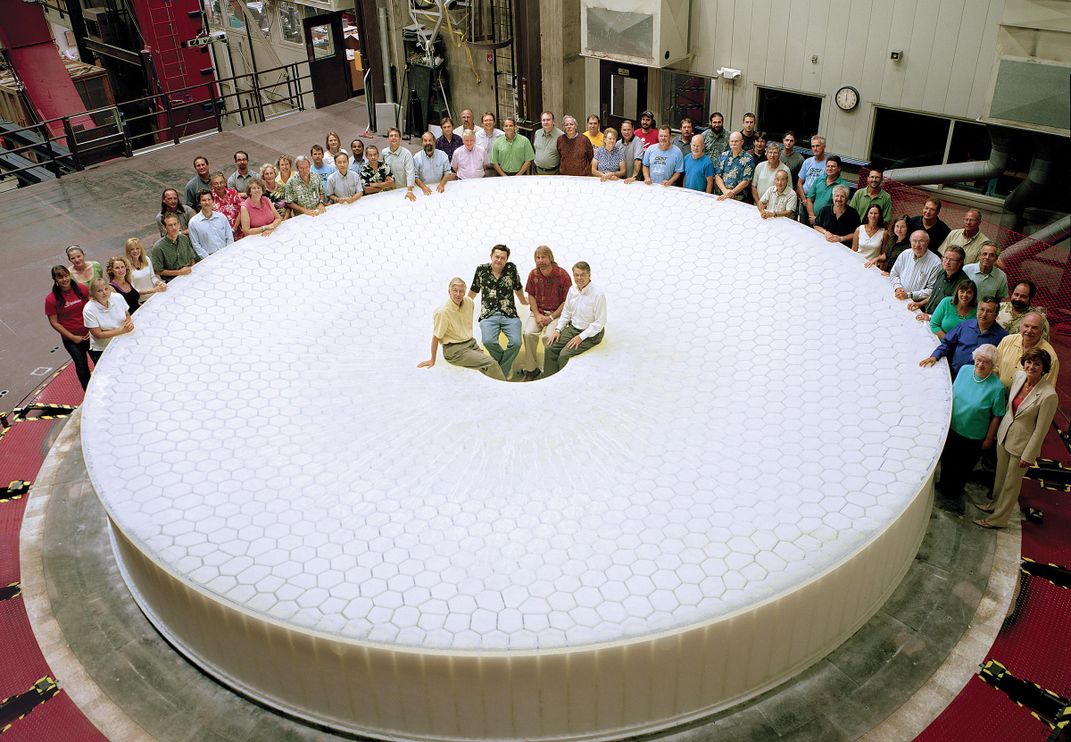 telescope’s 27.5-foot mirror blank and LSST members