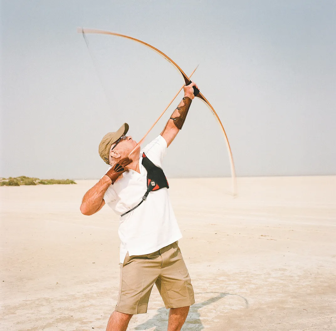 Martin with his bow