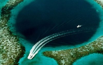The Great Blue Hole of Belize was named by Jacques Cousteau as one of the world's top diving sites.