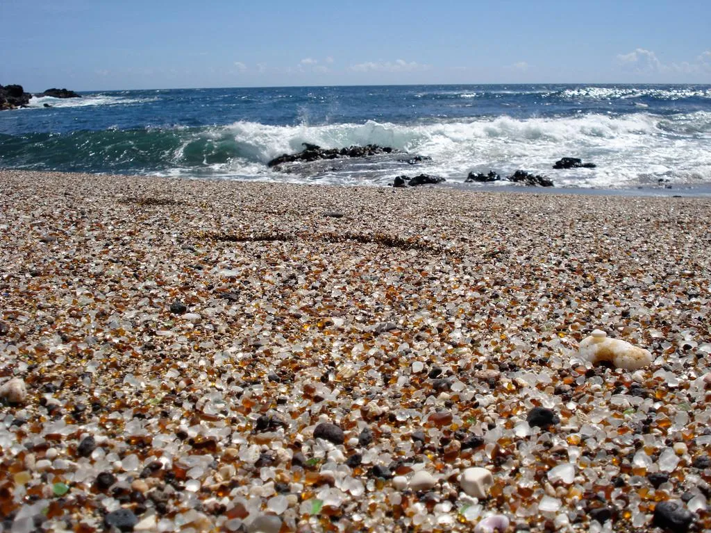 Sea Glass Beach Finds While Beach Combing Okinawa