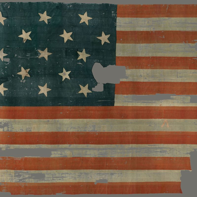 Close-up of the Star Spangled Banner