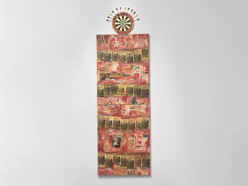 Jaune Quick-to-See Smith, "I See Red: Target"