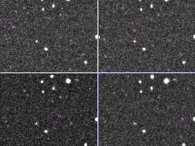 Catalina Sky Survey's images identifying Asteroid 2024 RW1.