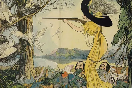 The woman behind the gun