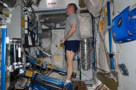 Normally, the ARED exercise machine is one of the astronauts’ favorites. Right now: No joy.
