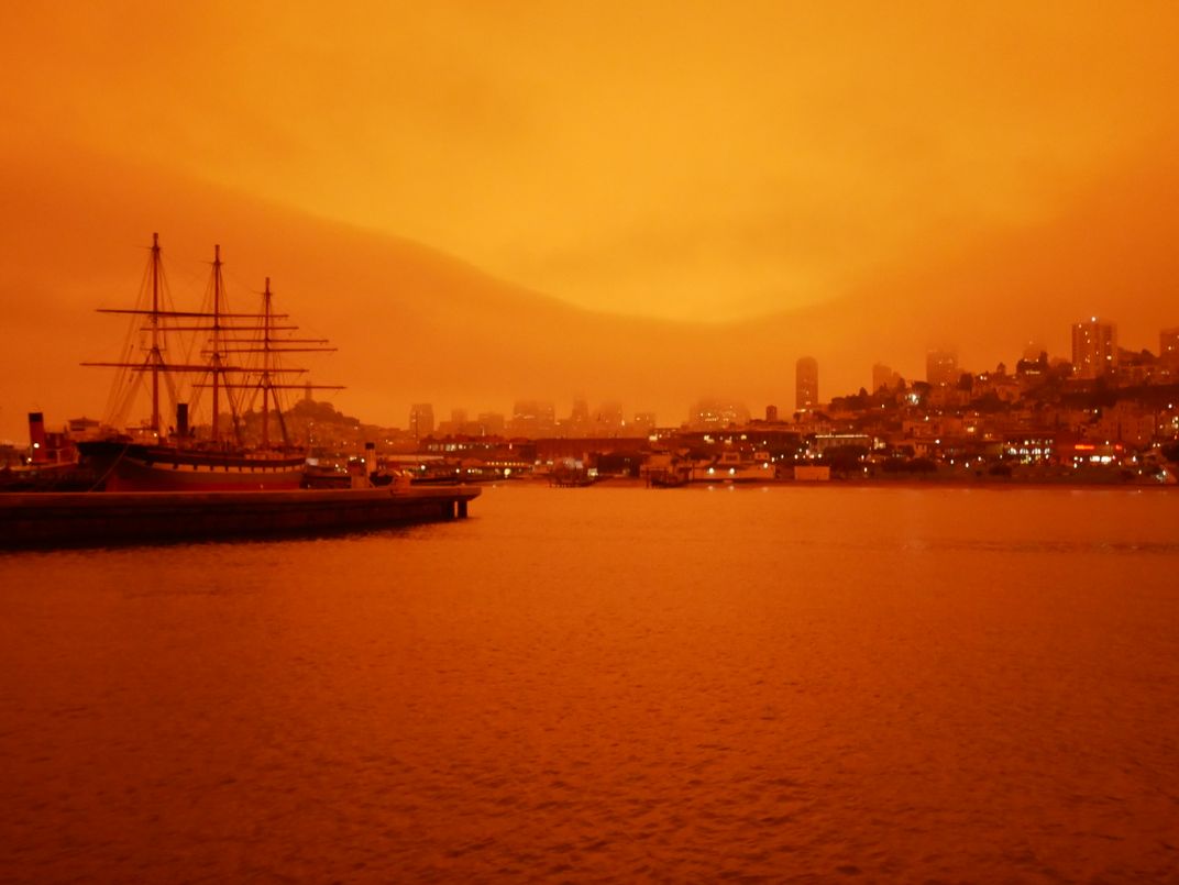 View of Fisherman's Wharf in San Francisco taken from Aquatic Pier.