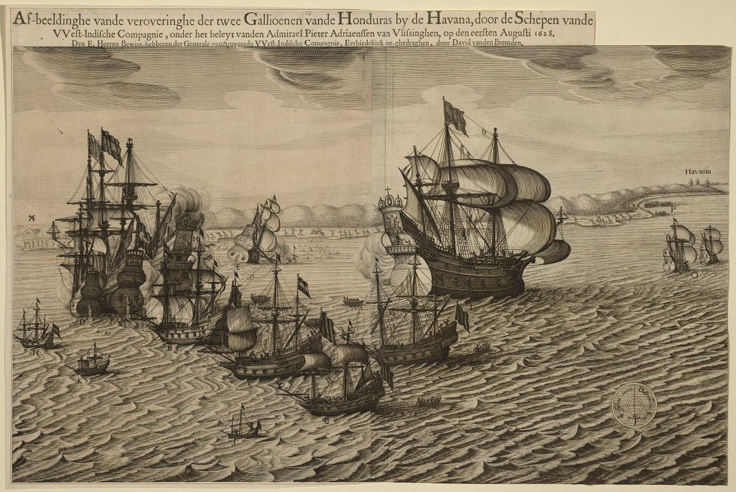 scene of the Siege of Havana in 1628
