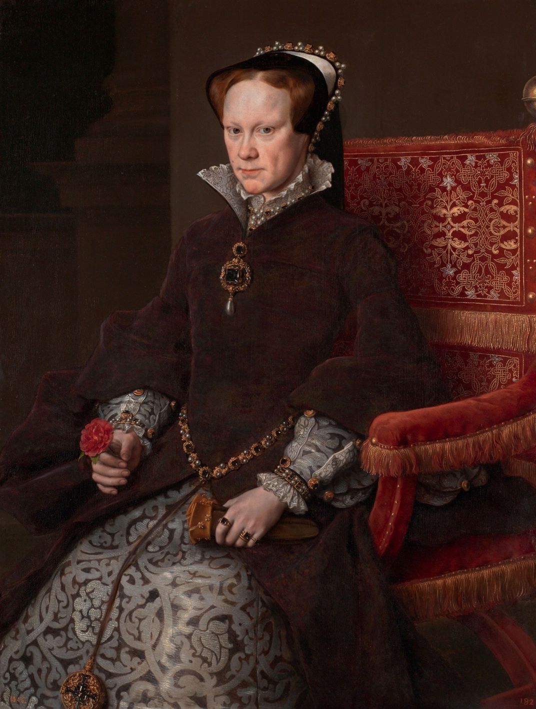 A less idealized 1554 portrait of Mary I by Antonis Mor