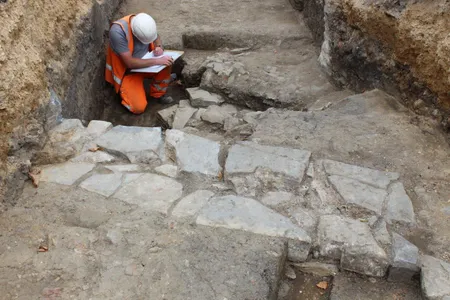 Archaeologists unearthed the friary's ruins beneath the site of a demolished parking garage.