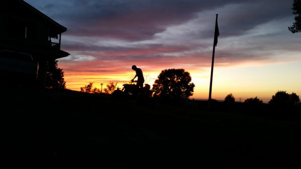 My son in a sunset  thumbnail