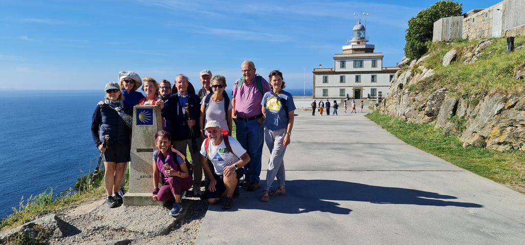 Smithsonian group at journey's end, Cabo de Finisterre. Credit: Sharon Boyle