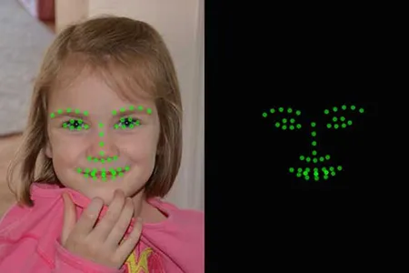 The app uses facial expression-tracking technology.